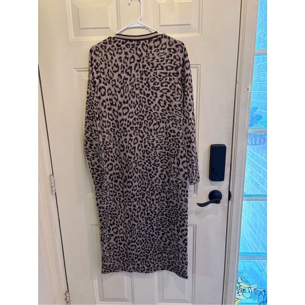 H&M Leopard Print Maxi Knit Dress - Brown - Picture 4 of 7